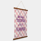 DOE ALLE DINGEN... HANGEND WANDKLEED (Gebogen)