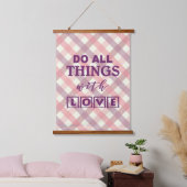 DOE ALLE DINGEN... HANGEND WANDKLEED (Slaapkamer)