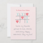 Doe alle dingen met Love Pink Valentijnsdag kaart (Achterkant)