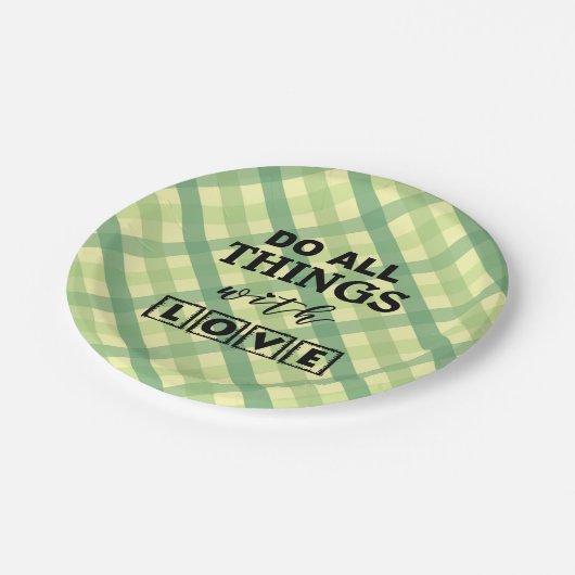 DOE ALLE DINGEN MET VERLIES! PAPIEREN BORDJE (Gekanteld)