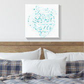 Doe alleen wat je hart je vertelt 2 canvas afdruk (Insitu (Slaapkamer))
