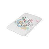 Doe alleen wat je hart je vertelt badmat (Gekanteld)