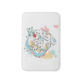 Doe alleen wat je hart je vertelt badmat (Voorkant Verticaal)