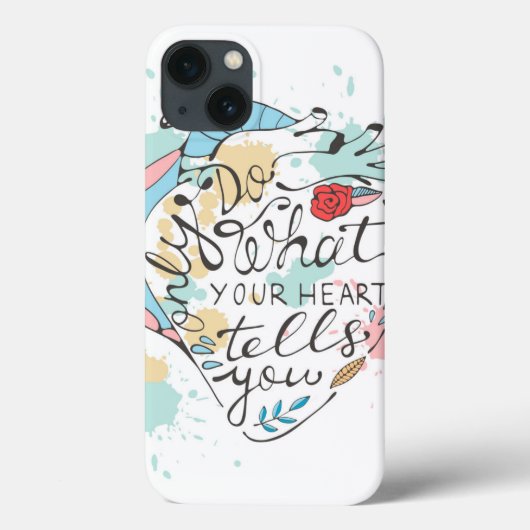 Doe alleen wat je hart je vertelt Case-Mate iPhone case (Achterkant)
