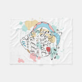 Doe alleen wat je hart je vertelt fleece deken (Voorkant (Horizontaal))