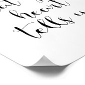 Doe alleen wat je hart je vertelt poster (Hoek)