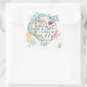 Doe alleen wat je hart je vertelt vierkante sticker (Tas)