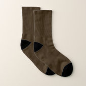 DOE ALLEMAAL OVER PRINT KLEINE BROWN SOCKS SOKKEN (Paar)