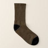 DOE ALLEMAAL OVER PRINT KLEINE BROWN SOCKS SOKKEN (Links binnenkant)