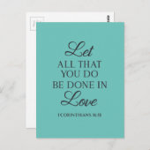 Doe allen met het Citaat van de Liefde Briefkaart (Voorkant / Achterkant)