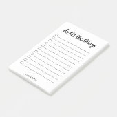 Doe alles | Aangepast om lijst te doen Post-it® Notes (Schuin)