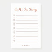 Doe alles | Faux-Roos Gold-aanbiedingen Post-it® Notes (Voorkant)