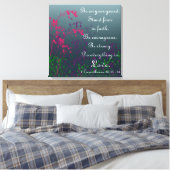 Doe alles in liefde bijbel vers aanmoediging canvas afdruk (Insitu (Slaapkamer))