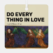 Doe alles in liefde metalen ornament (Achterkant)