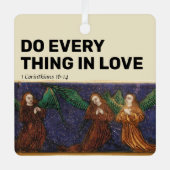 Doe alles in liefde metalen ornament (Voorkant)