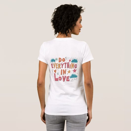 Doe alles in liefde t-shirt (Achterkant volledig)
