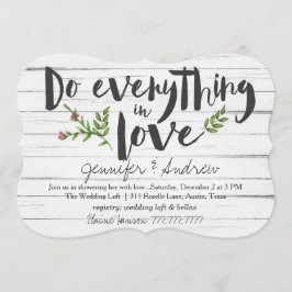 Doe alles in Love Bridal Kaart