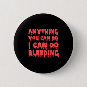 Doe Alles Kan Kan Bloeden Feministe Ronde Button 5,7 Cm