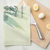 Doe alles met de Bijbelse versie van de Liefde Theedoek (Quarter Fold)