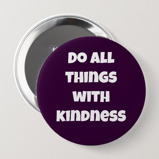 Doe alles met de Paarse Button van Kindness (Voorkant /achterkant)