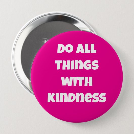Doe alles met een roze Button in de kleur Kindness (Voorkant /achterkant)