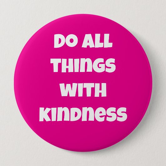 Doe alles met een roze Button in de kleur Kindness (Voorkant)