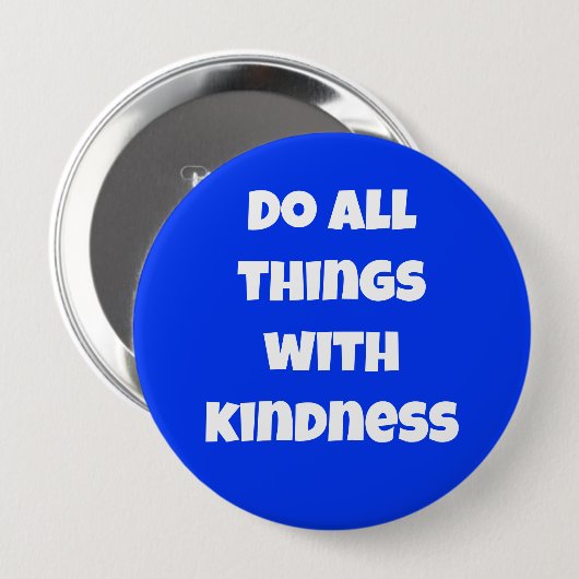 Doe alles met Kindness Blue Button (Voorkant /achterkant)