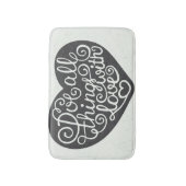 Doe alles met liefde badmat (Voorkant Verticaal)