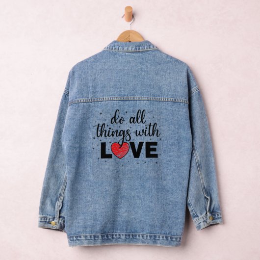 Doe alles met liefde denim jacket (Hangar)