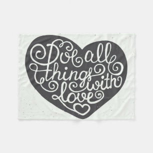 Doe alles met liefde fleece deken