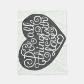 Doe alles met liefde fleece deken (Voorkant)