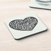 Doe alles met liefde onderzetter (Linkerzijde)