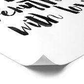 Doe alles met liefde poster (Hoek)