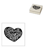 Doe alles met liefde rubberstempel (Gestempeld)