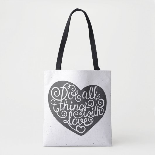 Doe alles met liefde tote bag (Voorkant)