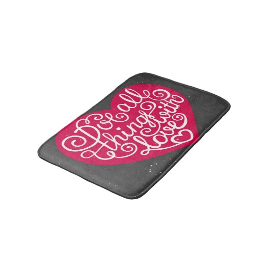 Doe alles met Love Red Badmat (Gekanteld)