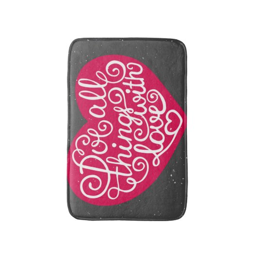Doe alles met Love Red Badmat (Voorkant Verticaal)