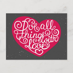 Doe alles met Love Red Briefkaart