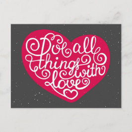 Doe alles met Love Red Briefkaart
