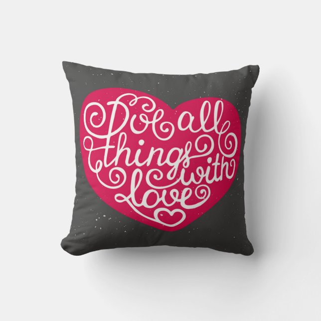 Doe alles met Love Red Kussen (Voorkant)