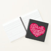 Doe alles met Love Red Notitieboek (Binnen)