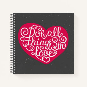 Doe alles met Love Red Notitieboek