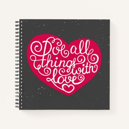 Doe alles met Love Red Notitieboek (Voorkant)