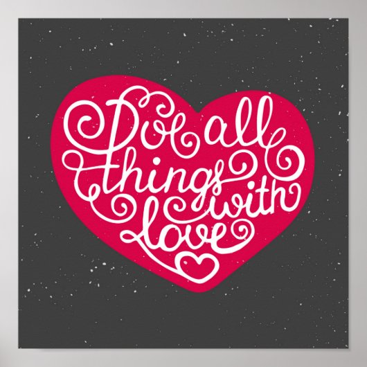 Doe alles met Love Red Poster (Voorkant)
