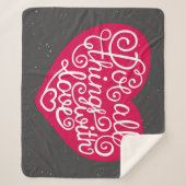 Doe alles met Love Red Sherpa Deken (Voorkant)