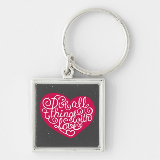 Doe alles met Love Red Sleutelhanger (Voorkant)