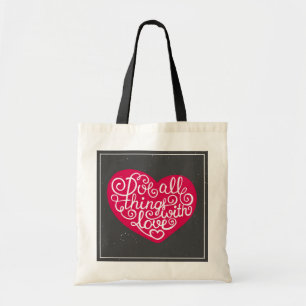Doe alles met Love Red Tote Bag