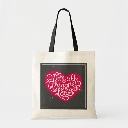 Doe alles met Love Red Tote Bag (Voorkant)