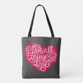 Doe alles met Love Red Tote Bag (Achterkant)