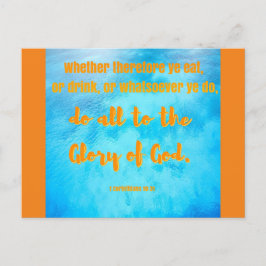 Doe alles tot de glorie van God - Schrift Kunst Feestdagenkaart